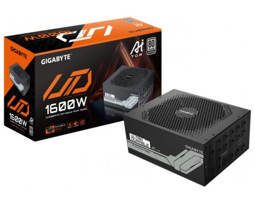 GIGABYTE UD1600PM PG5 AI TOP Fuente de Alimentaci&oacute;n - PCIe 5.0, 80 PLUS Platinum, Dise&ntilde;o totalmente modular, Ventilador de 120 mm, Compatible con ATX 3.1, Enchufe EU (Espera 4 dias)
